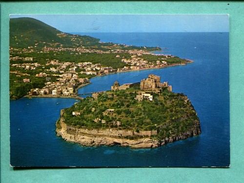 Ischia ponte veduta aerea 1974 - ischia, ponte-veduta